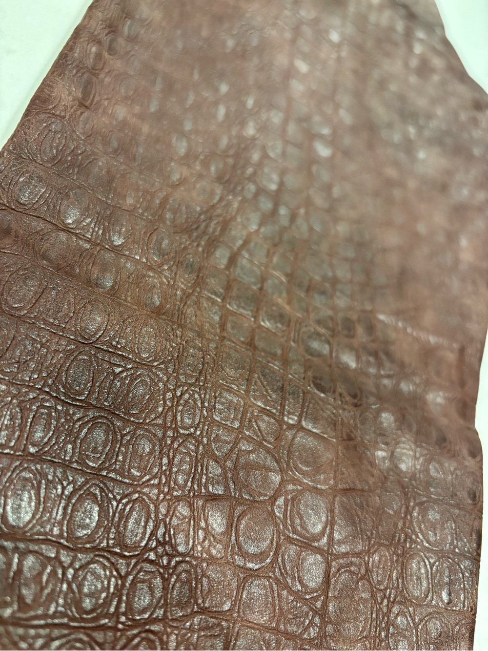 Commando Faux Croc High-Waist Leggings in Brown - Picture 8 of 8